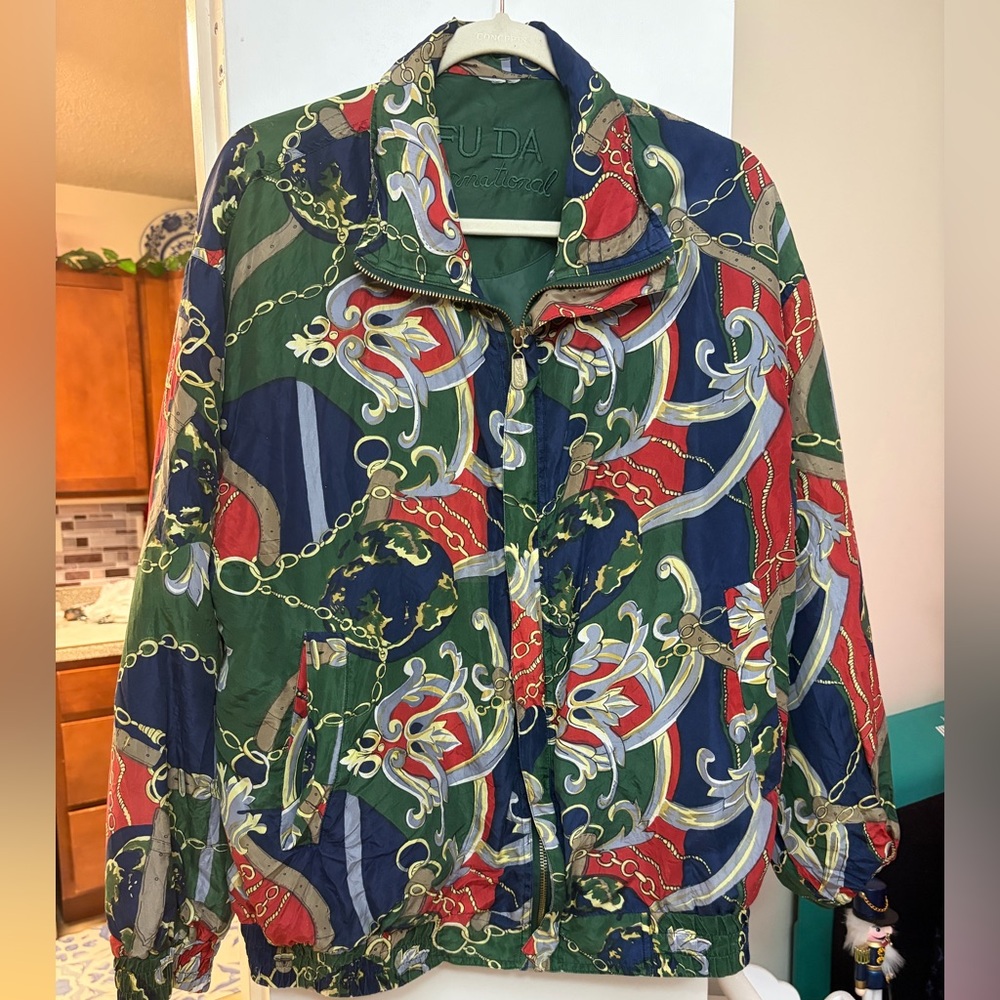 Vintage Colorful Patterned Women's Jacket